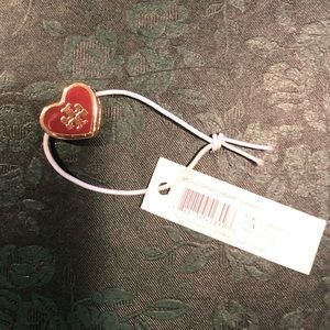 Tory Burch Monogram Heart Charm